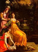 Jacopo da Empoli Susanna and the Elders Spain oil painting reproduction
